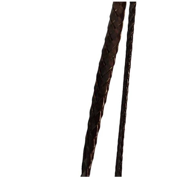 Vintage Brighton Black Leather Caroline Bucket Bag Purse Hearts Brown Croc Tote - Picture 11 of 16